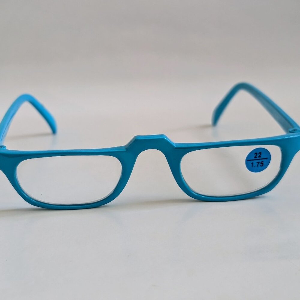 NWT Vintage 90's Nylon Rectangle Reading Glasses (S. Royal Blue)